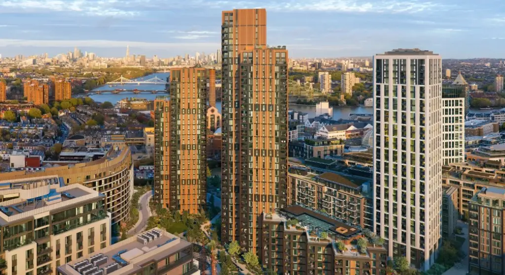 King's Road Park riverside development in London