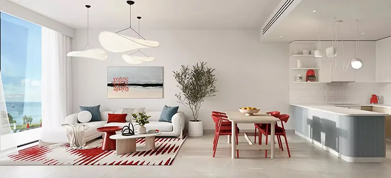  one- to five-bedroom apartments,