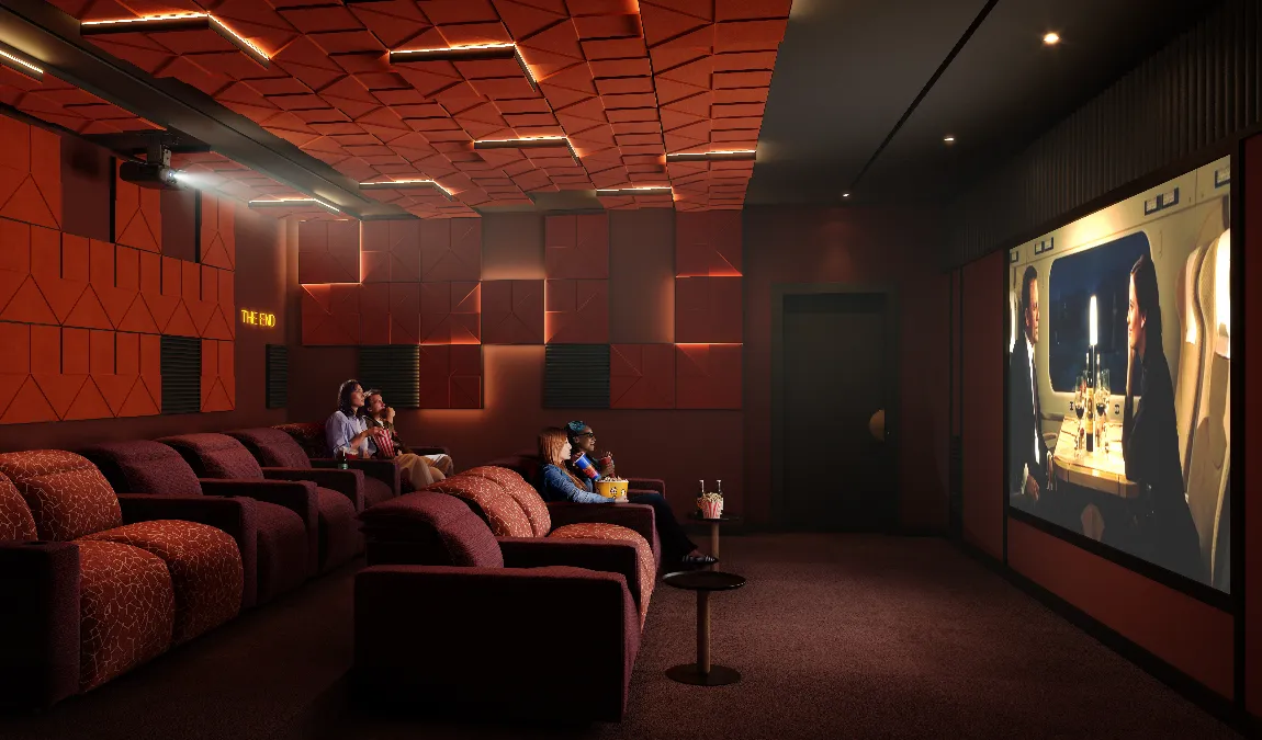 Heron Wharf cinema room