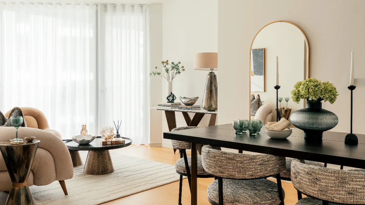 Living and dining area