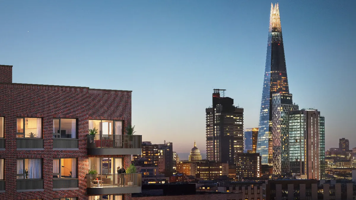CGI with the shard, London